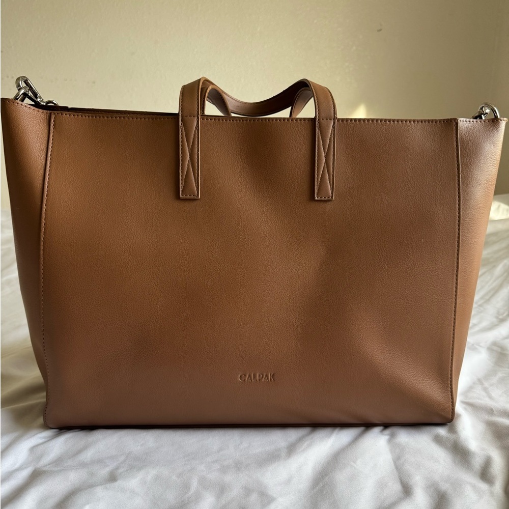 Haven 16" Laptop Tote Bag in Toffee - Picture 2 of 7